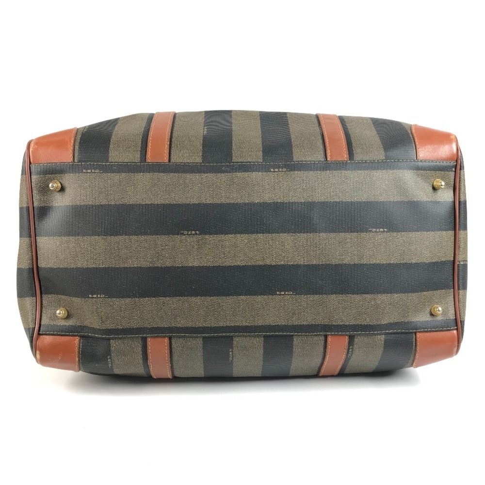 FENDI Vintage Pecan Bag, Travel Boston Leather, Men's & Women's, Khaki - Picture 5 of 16